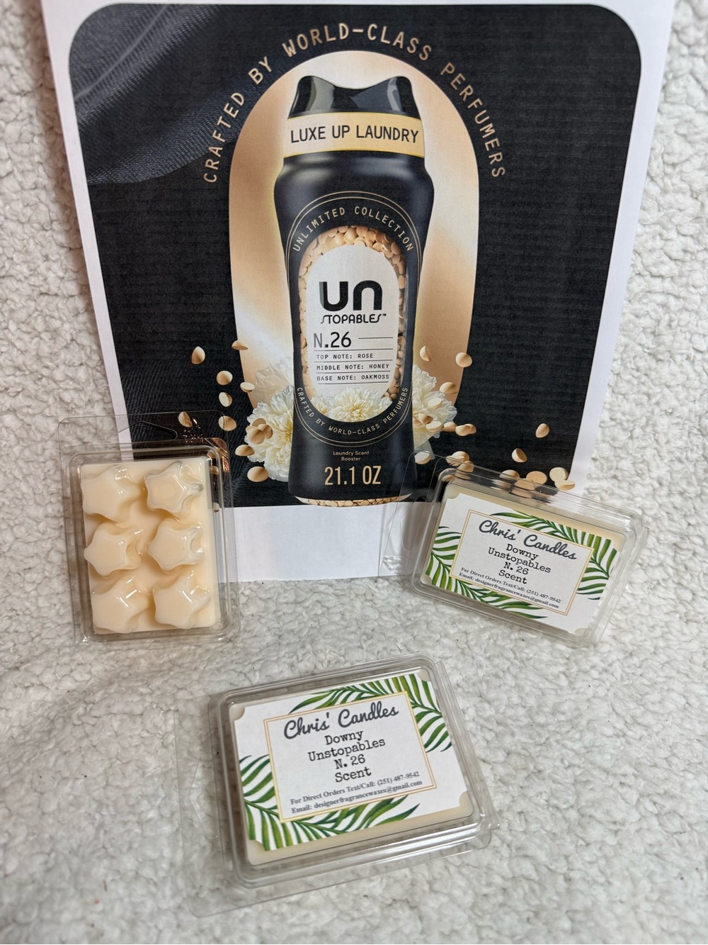 3 Packs Downy Unstopables N. 26 Scent Wax Melts